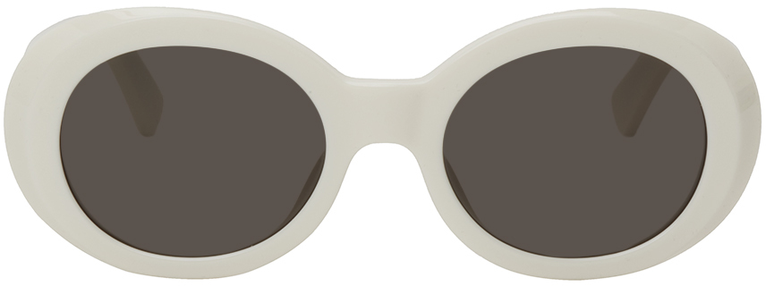 Ambush White Kurt Sunglasses In White Dark Grey
