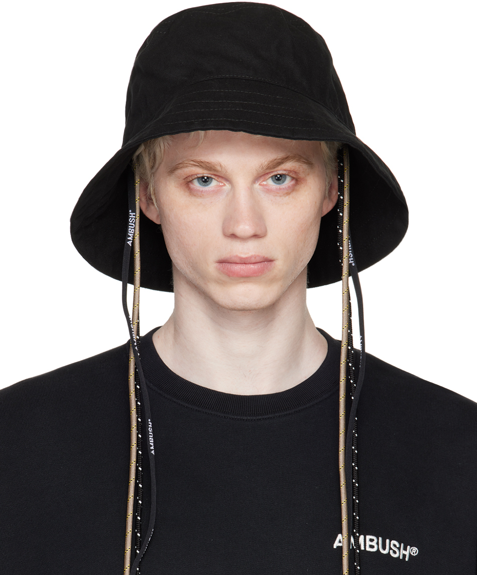 AMBUSH Black Multicord Bucket Hat
