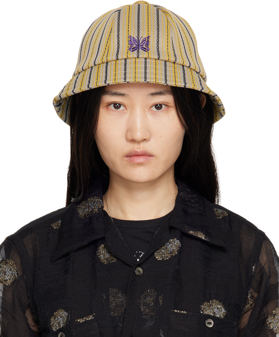 Gray & Yellow Bermuda Bucket Hat by NEEDLES on Sale