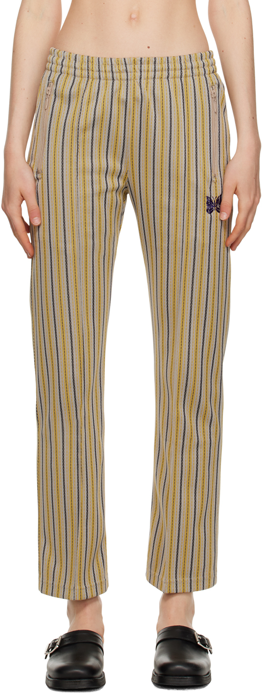 Needles Yellow Stripe Track Trousers In D-stripe