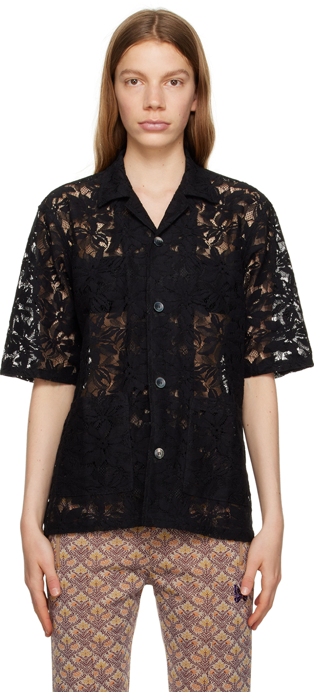 Needles Cabana Flower Shirt In B-black | ModeSens