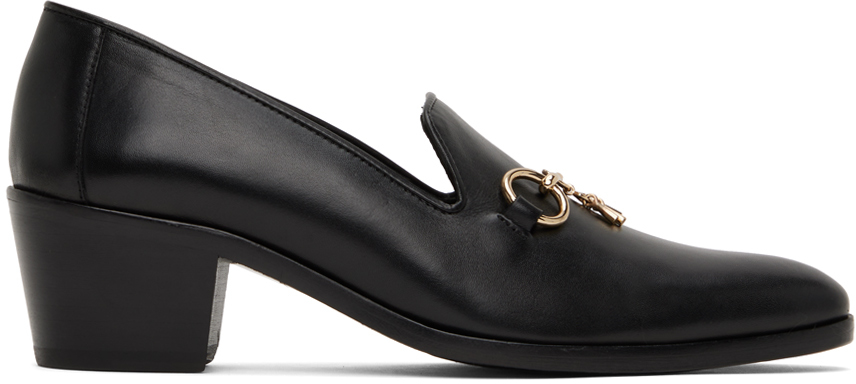 Black Opera Bit Loafers by NEEDLES on Sale