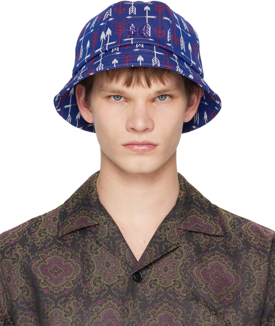 Navy Arrow Bucket Hat by NEEDLES on Sale