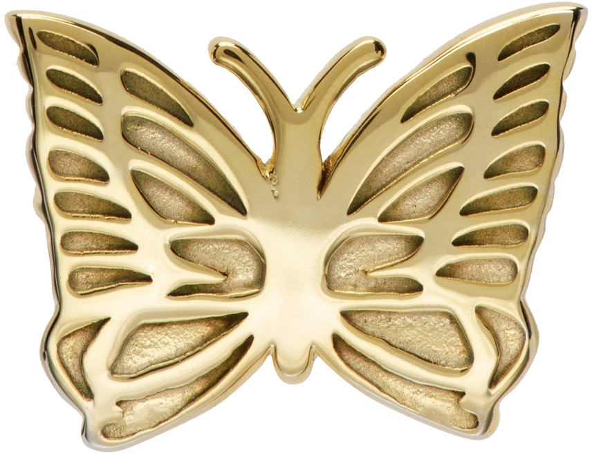 NEEDLES Gold Butterfly Pin SSENSE