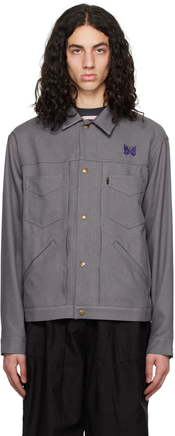 から厳選した Needles M Dk.Purple Jacket Cowboy Piping その他 - www