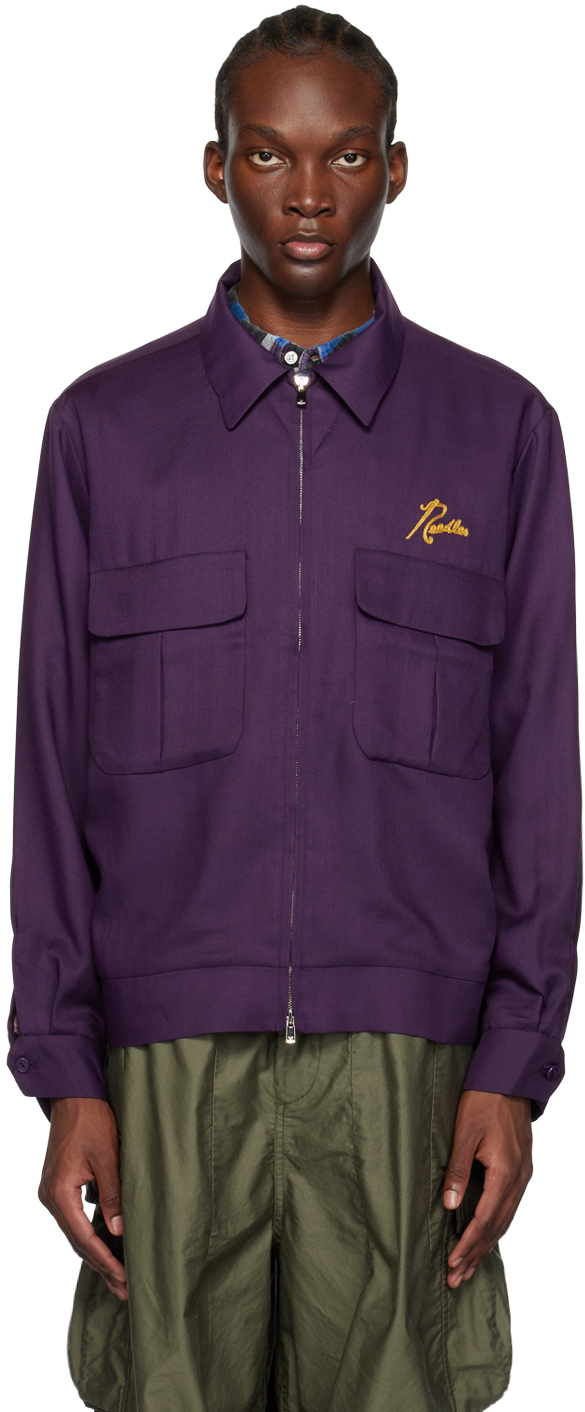 Needles Purple Embroidered Jacket
