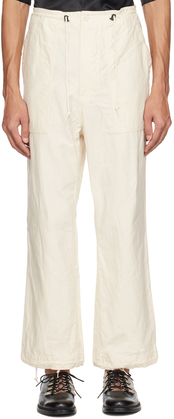 NEEDLES: Off-White Fatigue Trousers | SSENSE