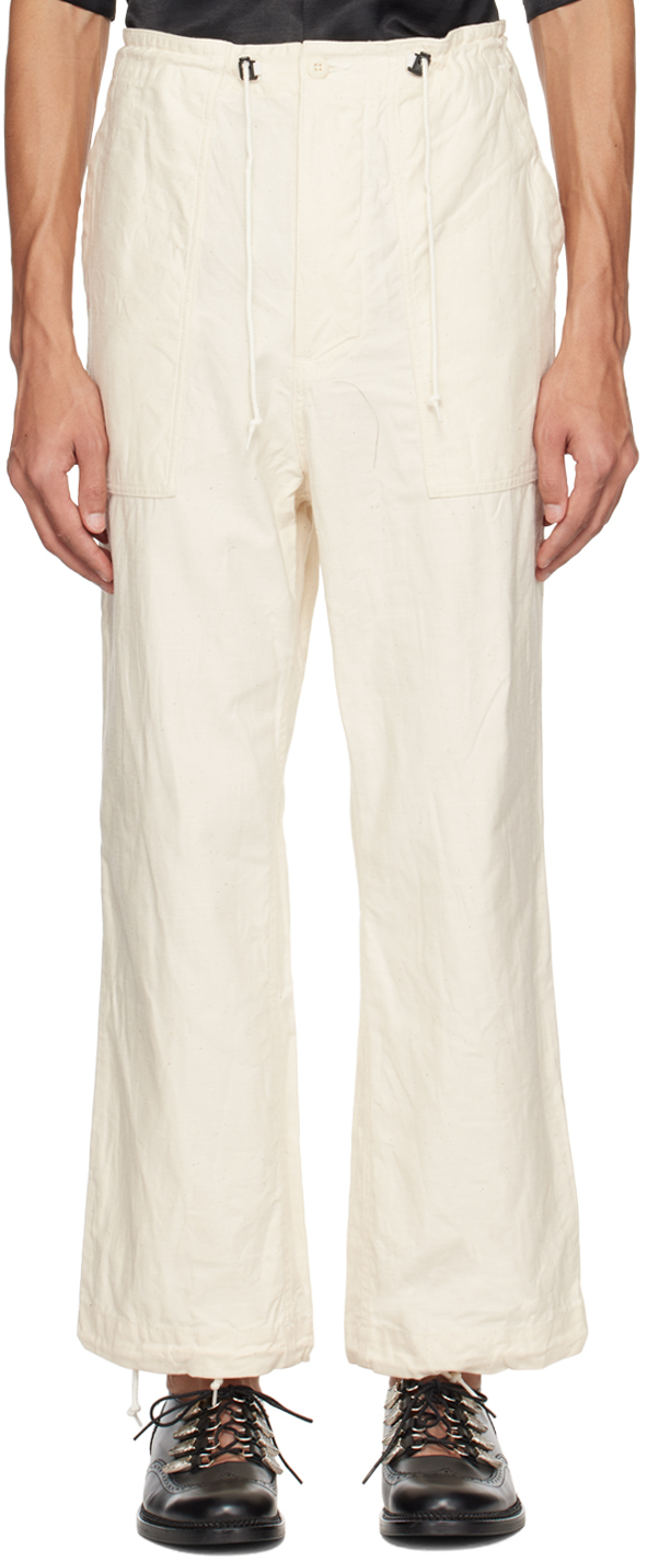 Shop Needles Off-white Fatigue Trousers