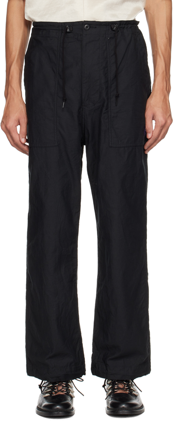 NEEDLES: Black Fatigue Trousers | SSENSE UK