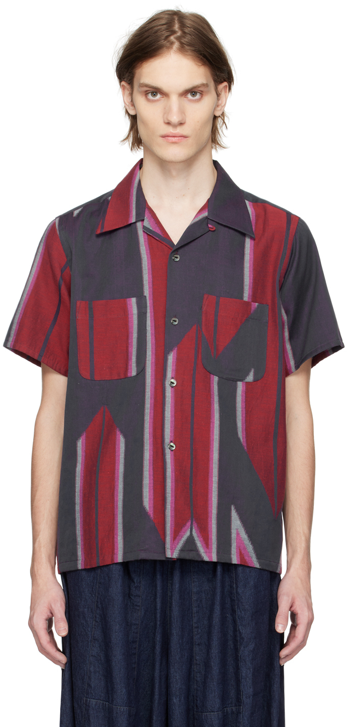 Shop Needles Red One-up Shirt In Red Arrow