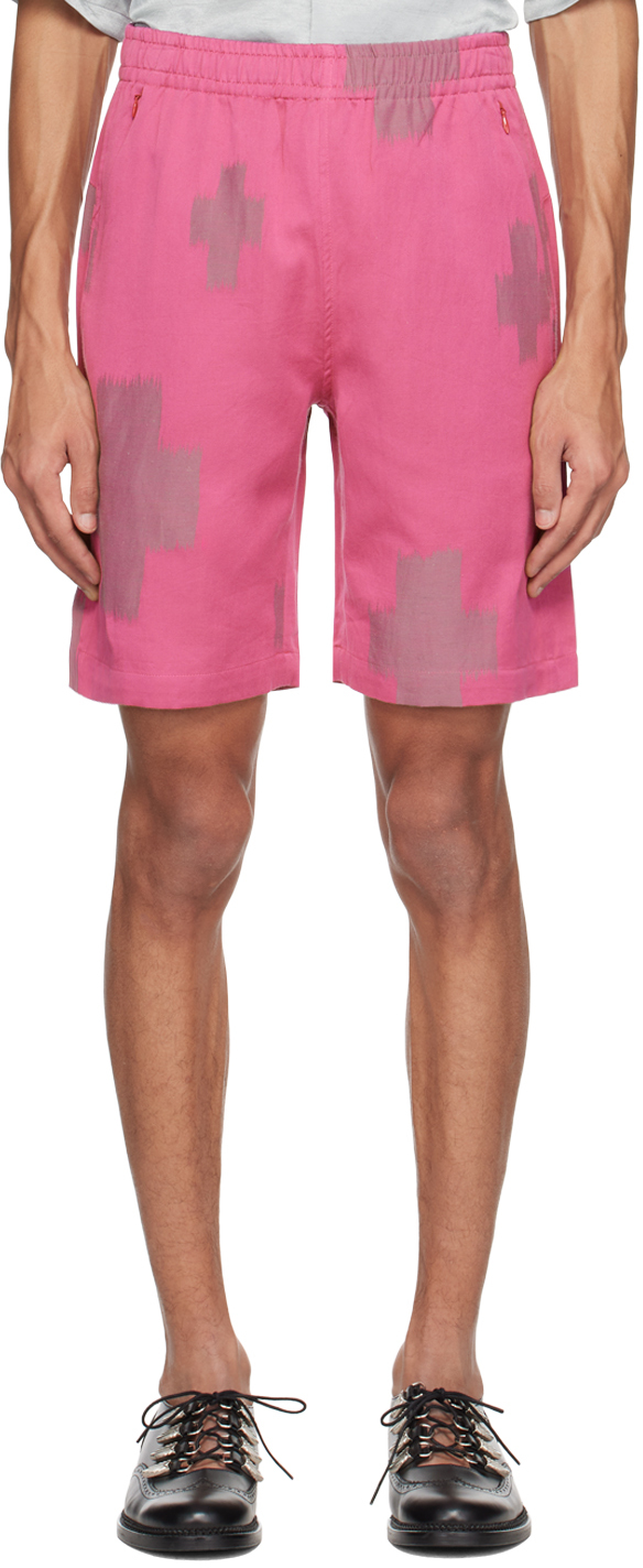 NEEDLES: Pink Drawstring Shorts | SSENSE