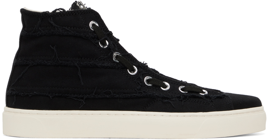 Undercoverism High-top Zippered Sneakers In Black