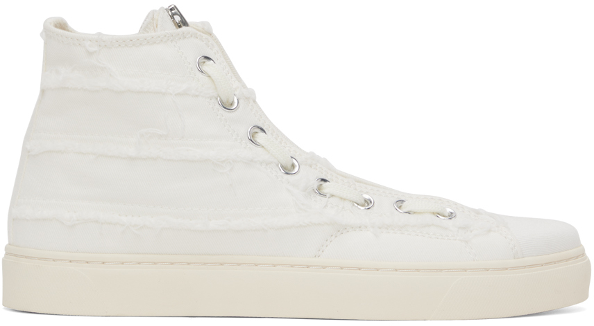 Undercoverism Zip-up High-top Sneakers In White