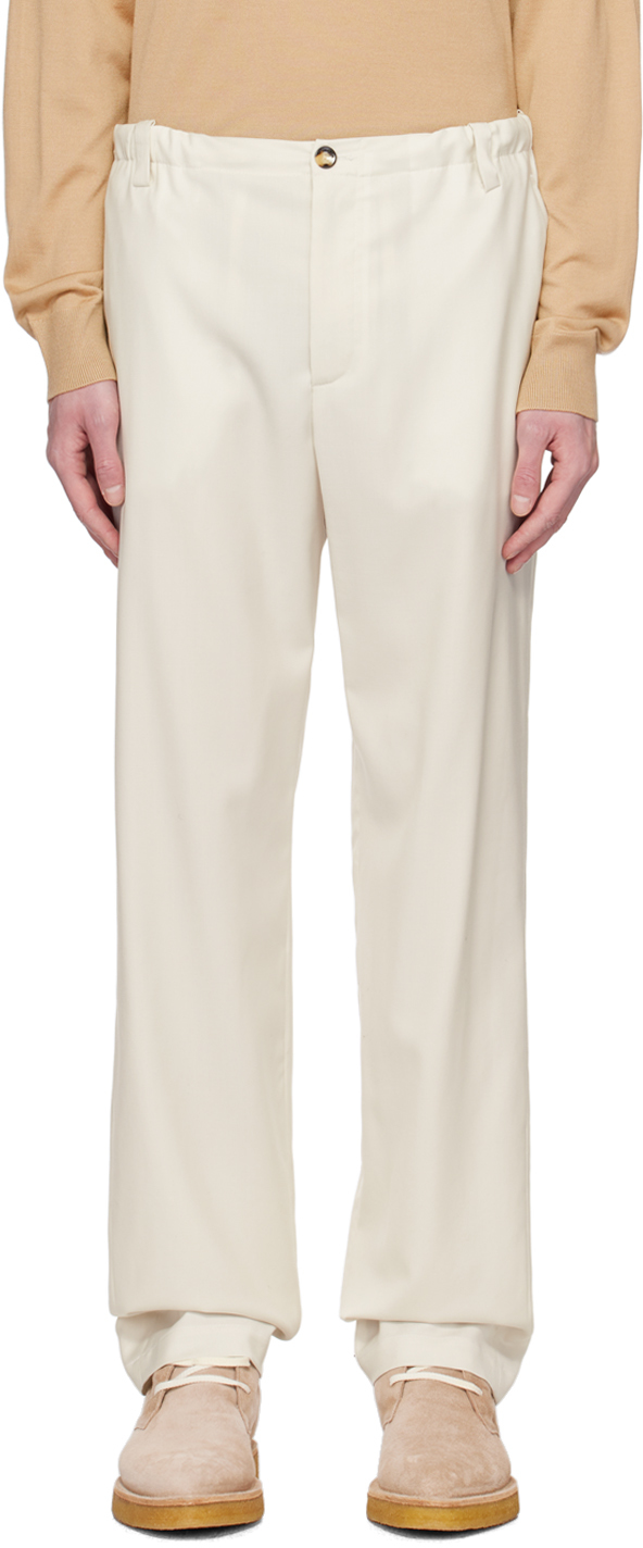 RYRJJ Womens Cotton Linen Harem Pants Smocked High Waist Drawstring Wide  Leg Pants Pockets Baggy Lounge Trousers(White,M) - Walmart.com