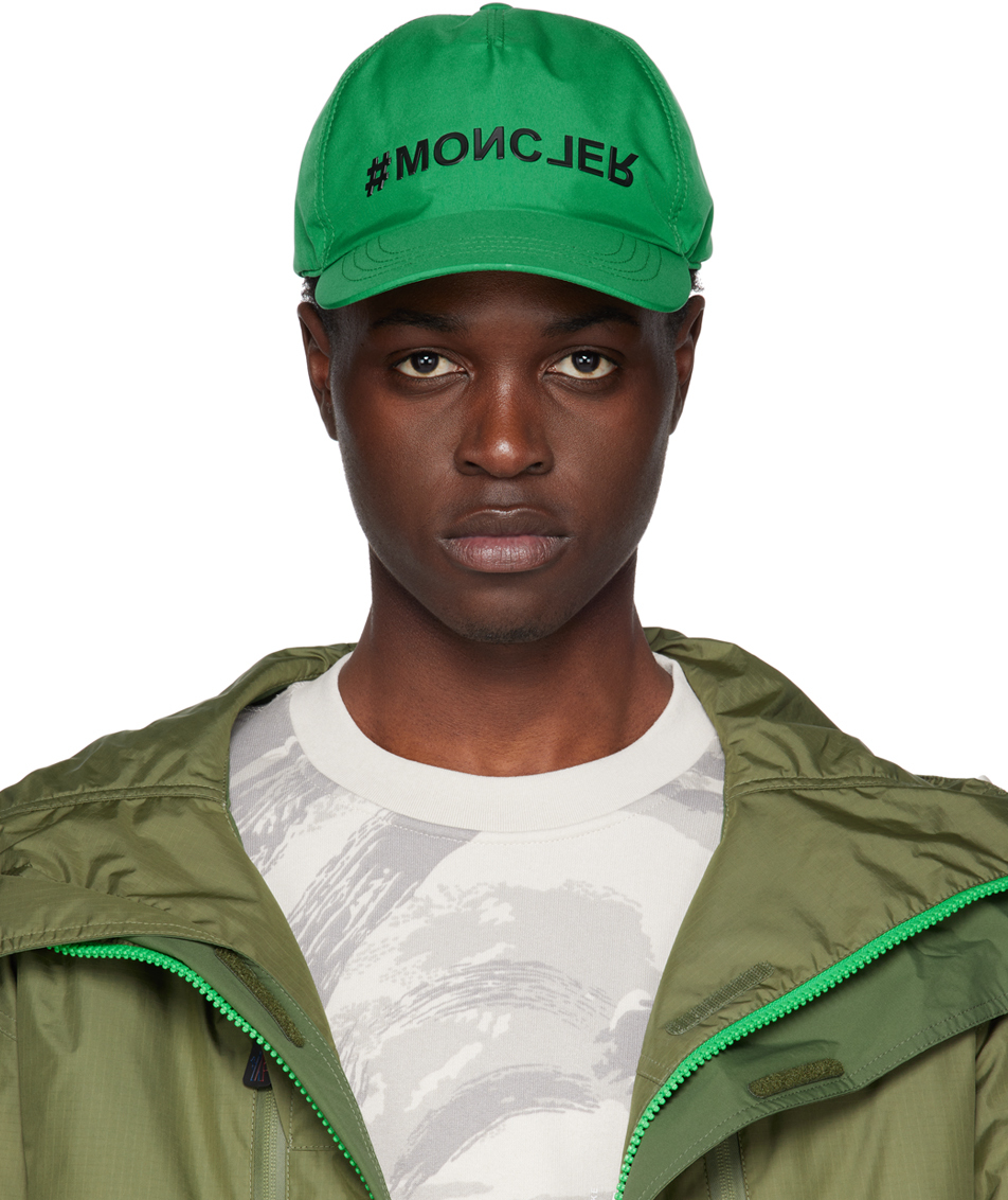 Moncler Grenoble Green Logo Cap