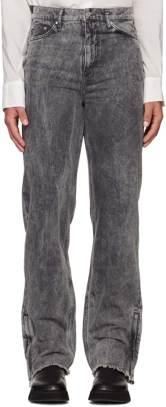 Gray Straight-Leg Jeans Ssense Uomo Abbigliamento Pantaloni e jeans Jeans Jeans straight 