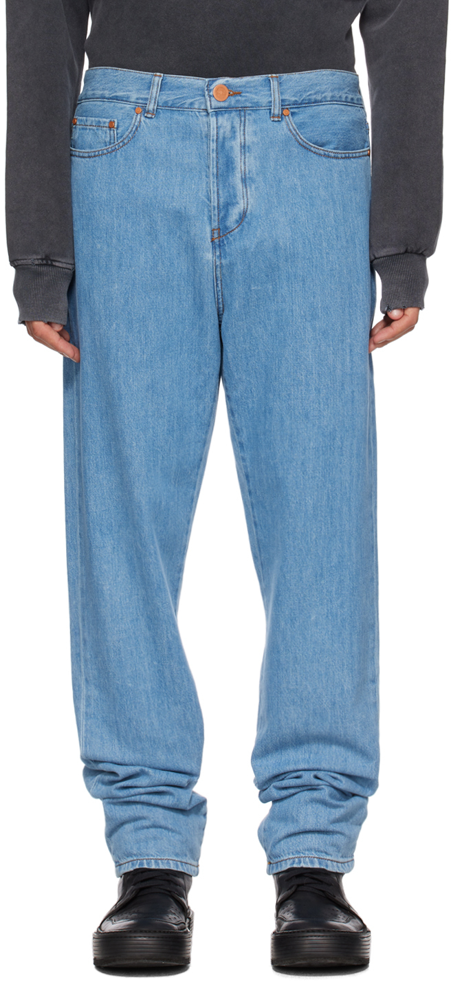 Han Kjobenhavn: Blue Tapered Jeans | SSENSE UK