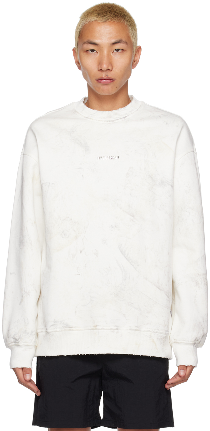 tack Lab Rusten Han Kjobenhavn: Off-White Bulky Sweatshirt | SSENSE