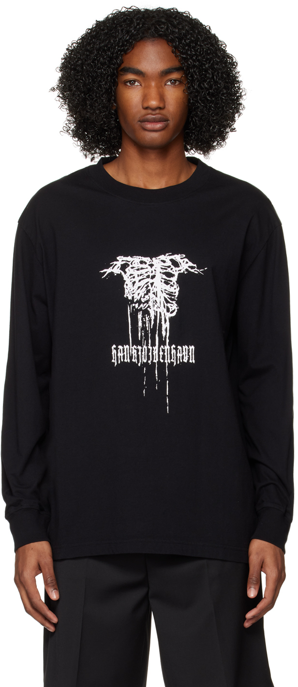 Han Kjobenhavn: Black Boxy Long Sleeve T-Shirt | SSENSE