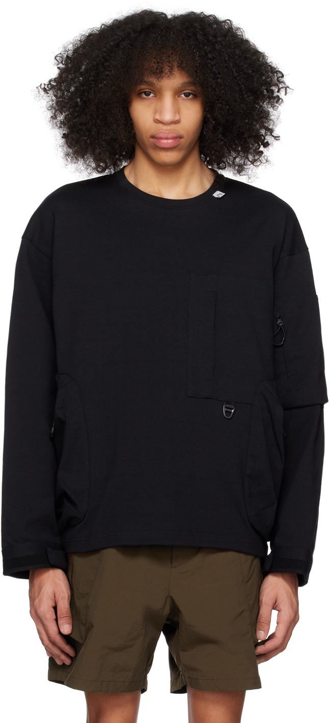 CMF Outdoor Garment: Black D-Ring Long Sleeve T-Shirt | SSENSE