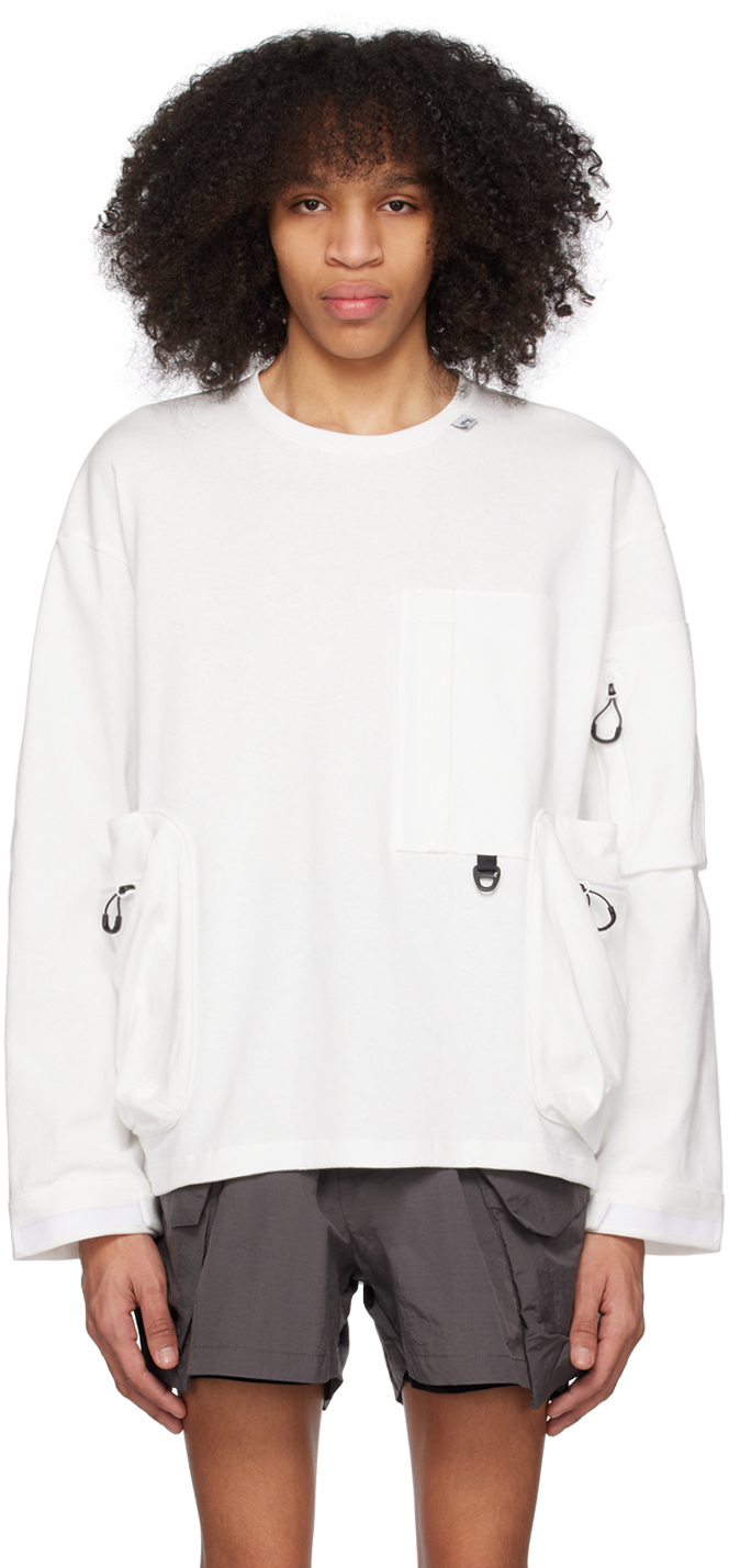 White D-Ring Long Sleeve T-Shirt