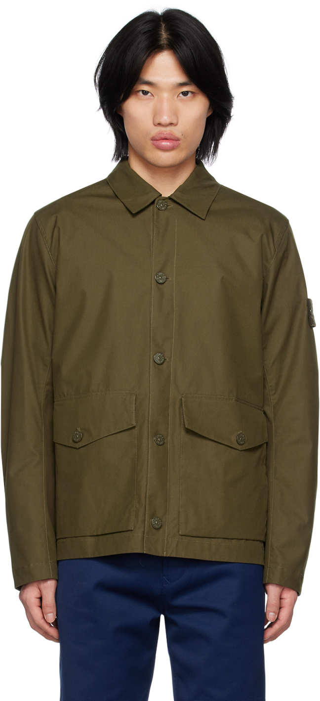 Stone island outlet button jacket