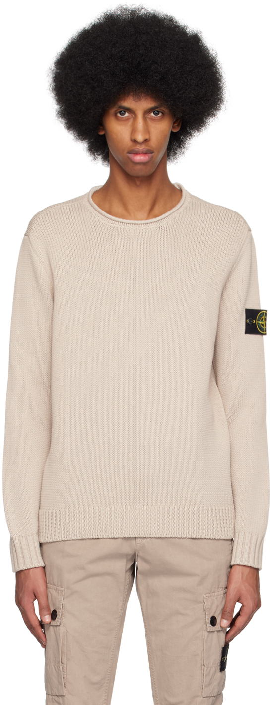 Stone Island Gray 538b6 Sweater In V0092 Dove Grey