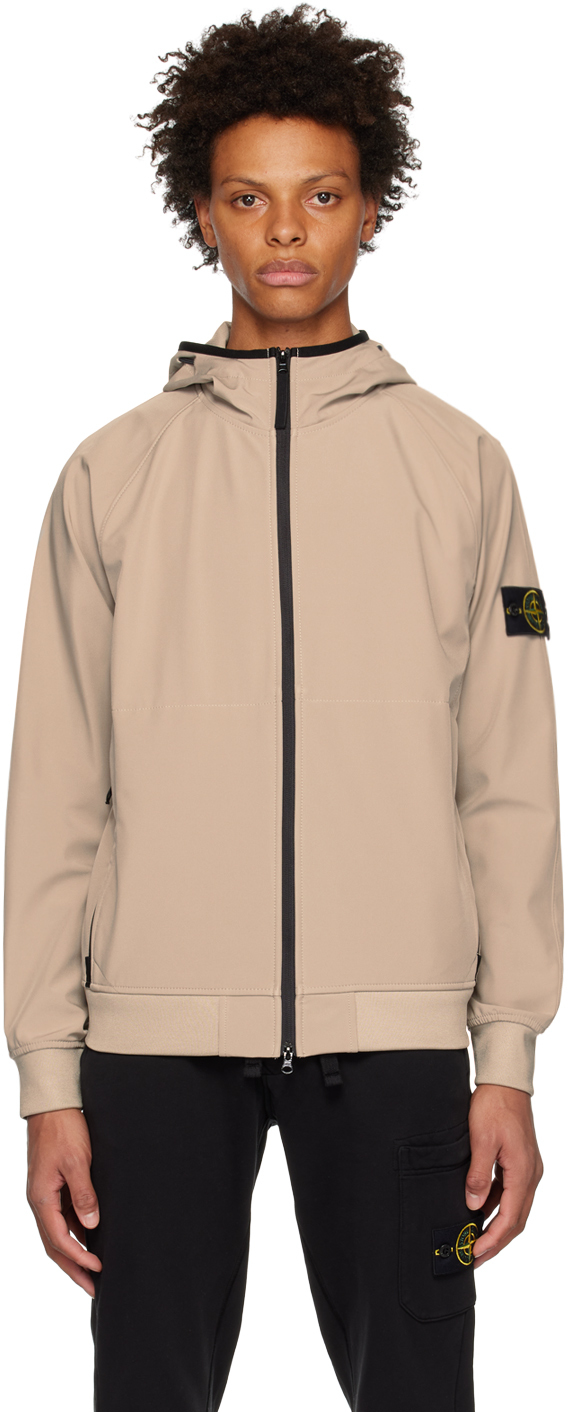 Stone Island: Gray Garment-Dyed Jacket | SSENSE