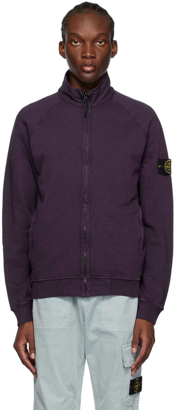 Stone Island Purple Old Treatment Sweatshirt Smart Closet