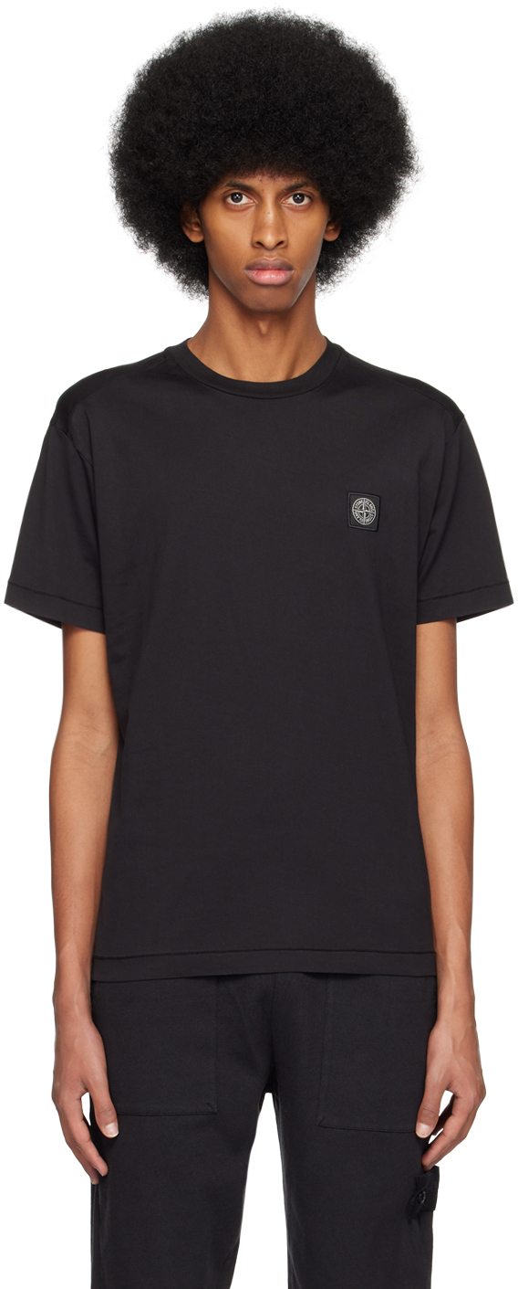 Stone Island Black 20147 T-shirt In A0029 Black