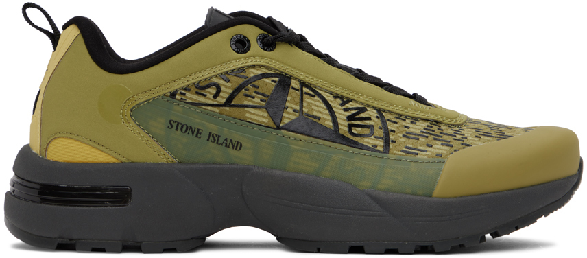 Stone Island Grime Sneakers Pistachio In Green