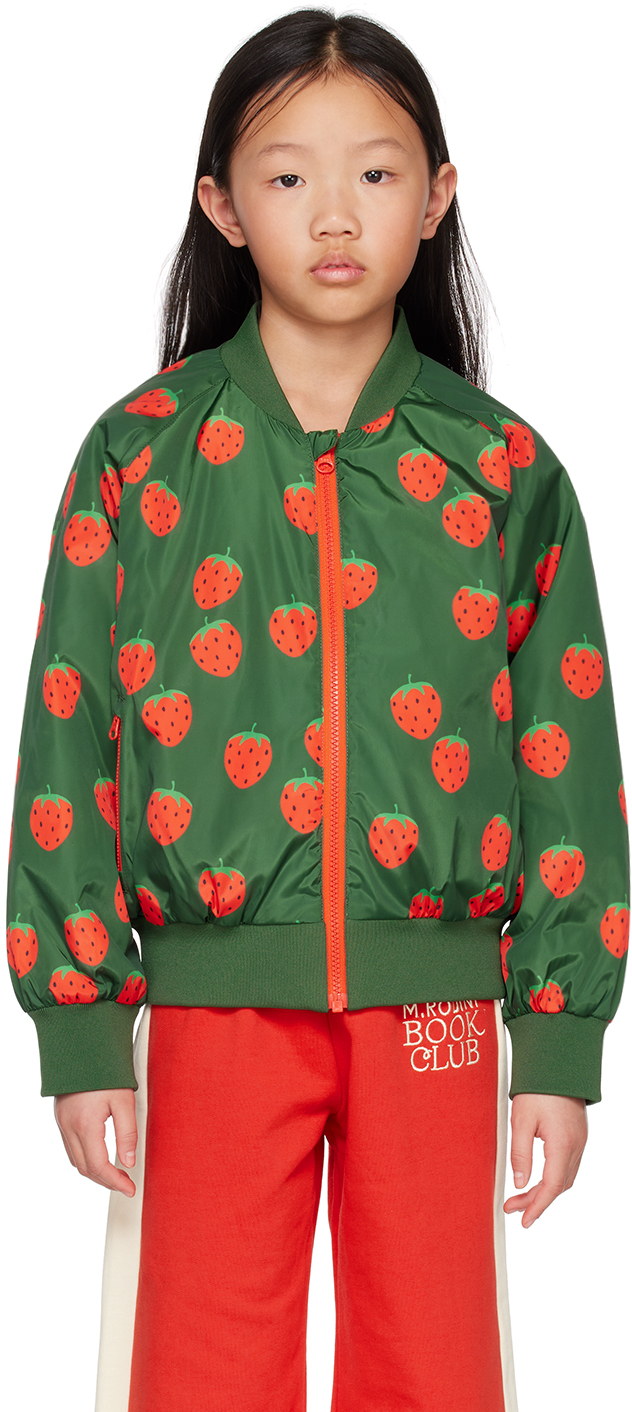 Mini Rodini Kids Strawberry Baseball Jacket