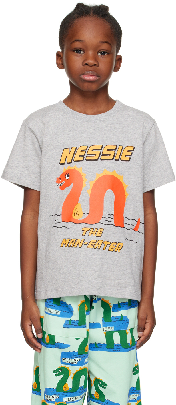 Kids Gray 'Nessie' T-Shirt by Mini Rodini | SSENSE UK