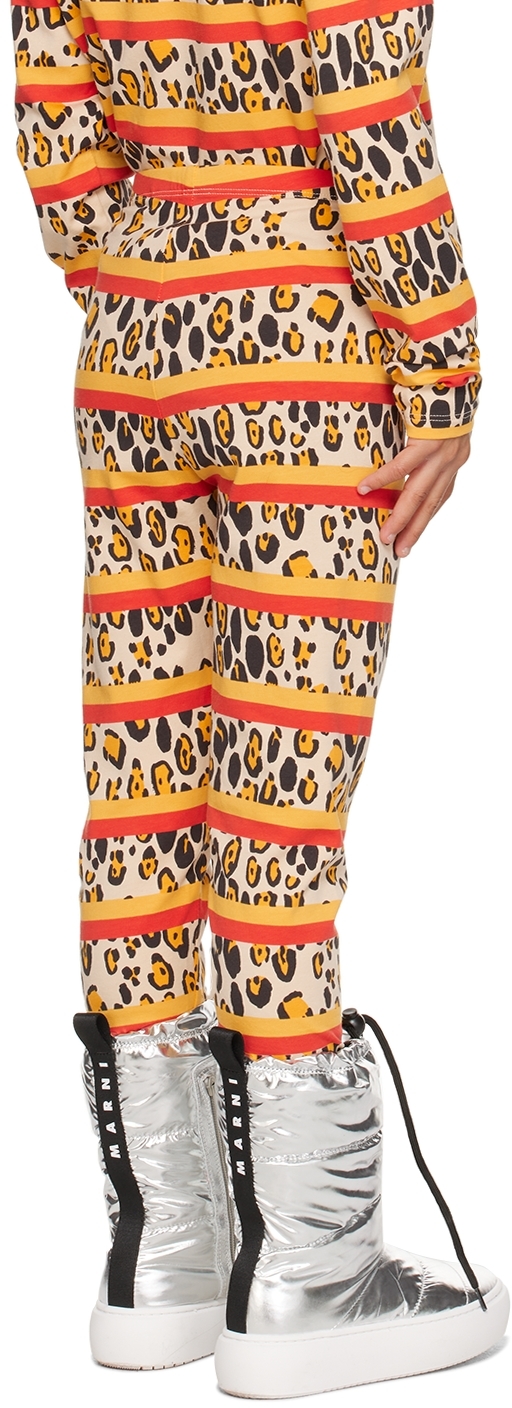Mini Rodini Organic-cotton Leopard-print Leggings In 00 Multi