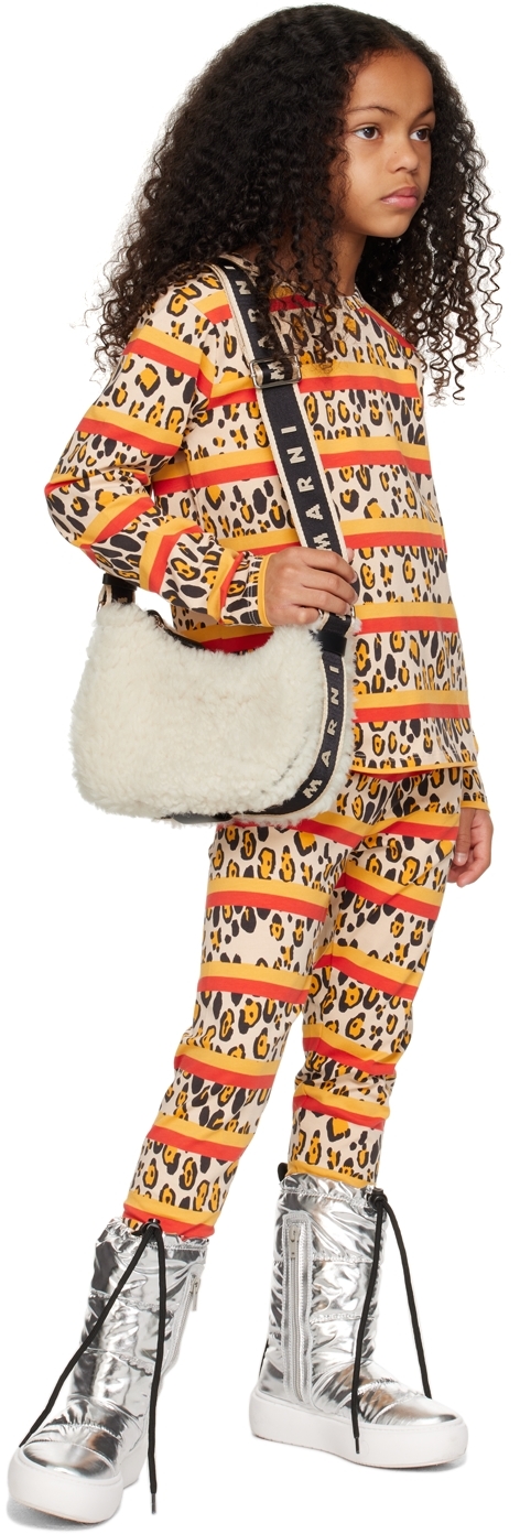 Mini Rodini Organic-cotton Leopard-print Leggings In 00 Multi