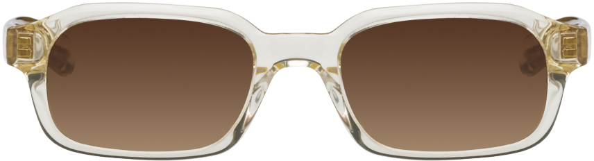 Flatlist Eyewear Yellow Hanky Sunglasses In Crystal Yellow / Bro