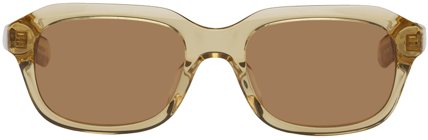 Flatlist Eyewear Brown Sammys Sunglasses In Crystal Sand / Brown