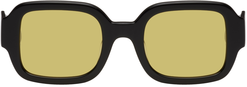 Flatlist Eyewear Black Tishkoff Sunglasses In Black/yellow