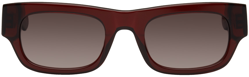 Flatlist Eyewear Burgundy Frankie Sunglasses In Maroon Crystal/purpl