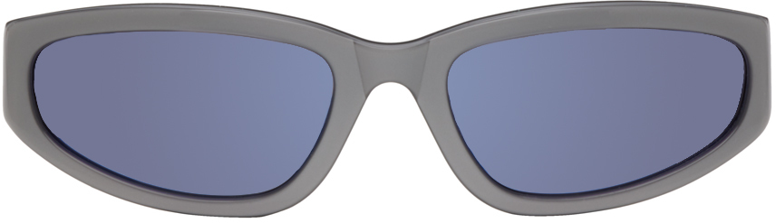 Flatlist Eyewear Gray Veneda Carter Edition Daze Sunglasses In Metallic Silver / Bl