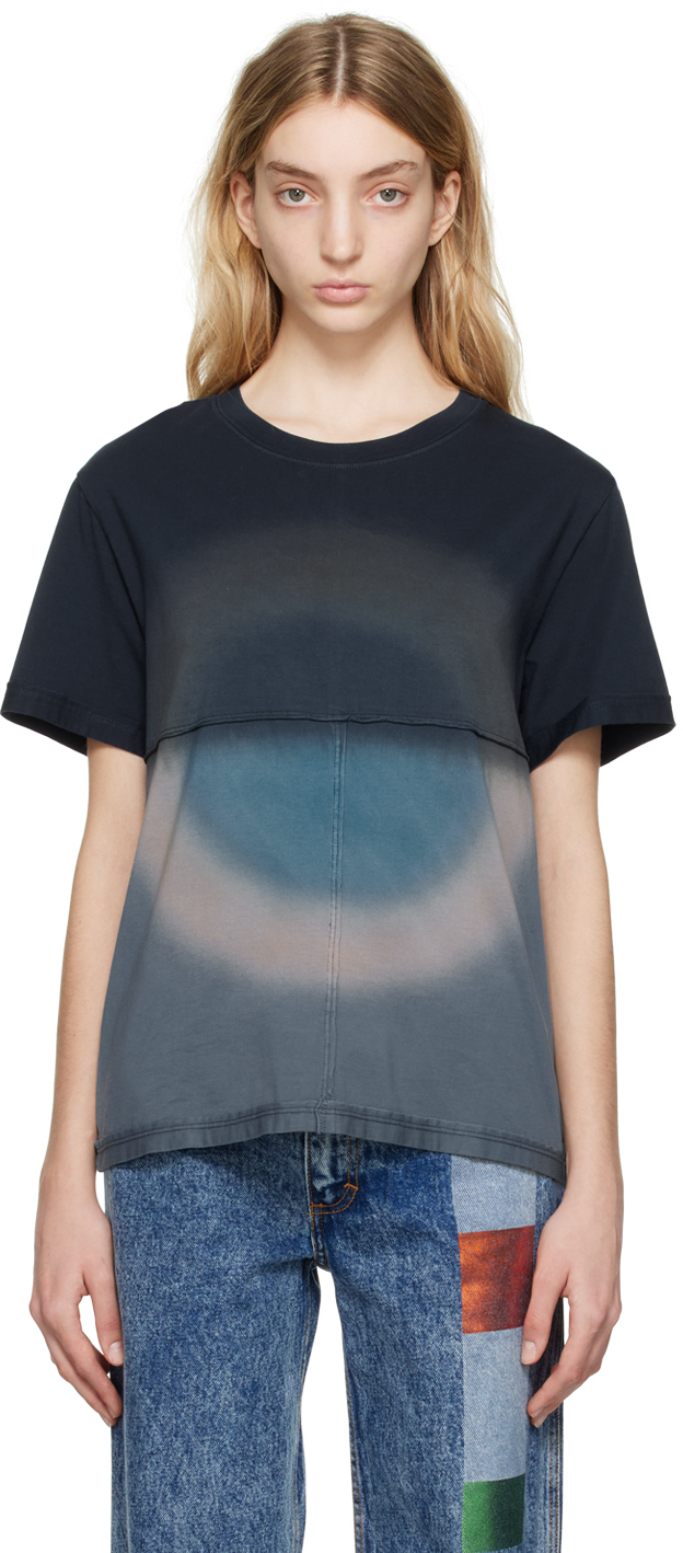 Blue Lapped T-Shirt