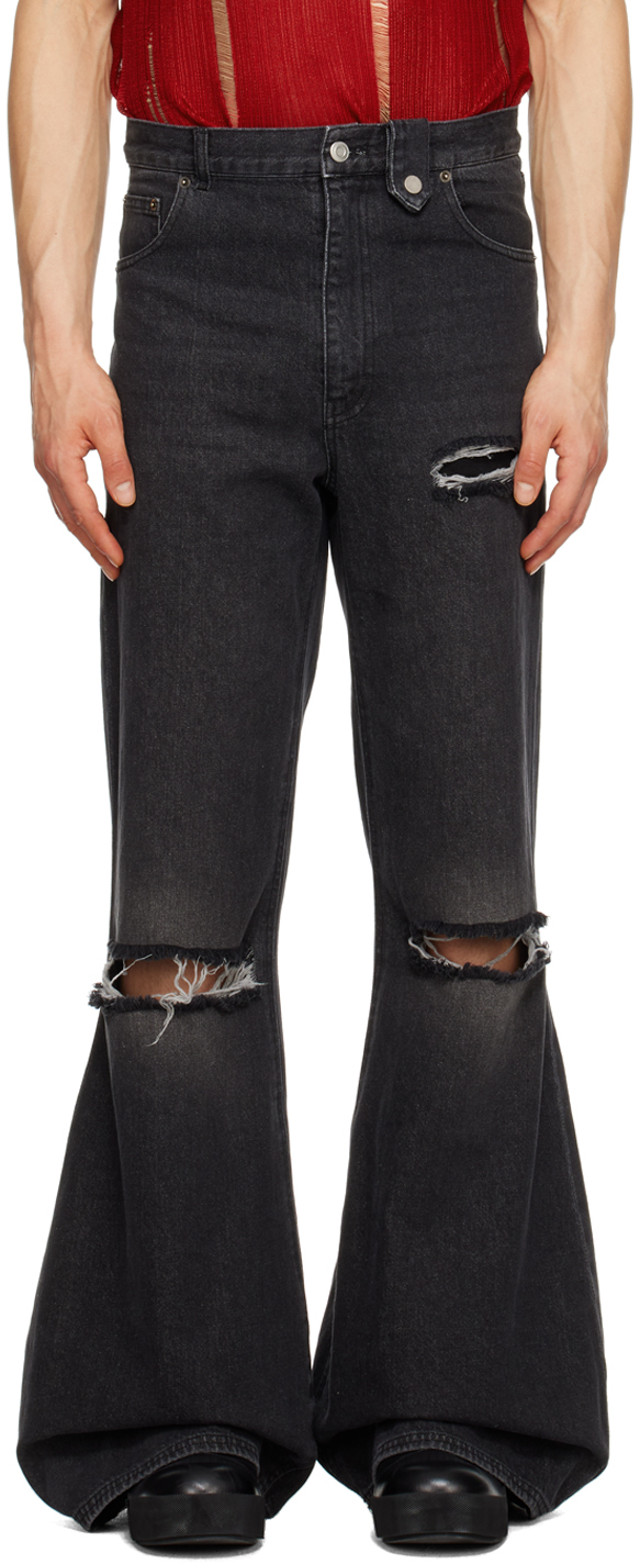 Black Atomic Jeans by EGONlab on Sale