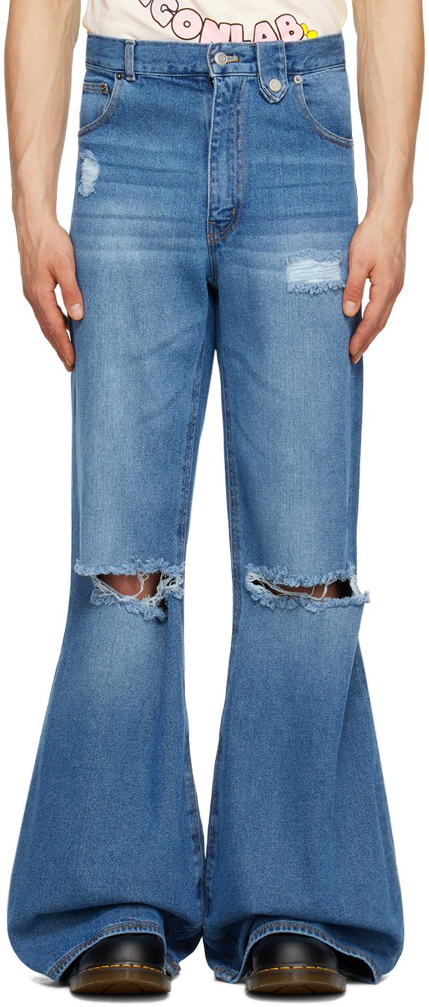 Egonlab Blue Atomic Jeans In Blue Stonewashed Den | ModeSens