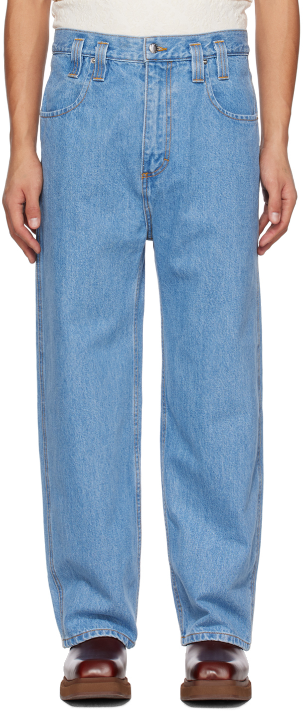 Eckhaus Latta: Blue Baggy Jeans | SSENSE
