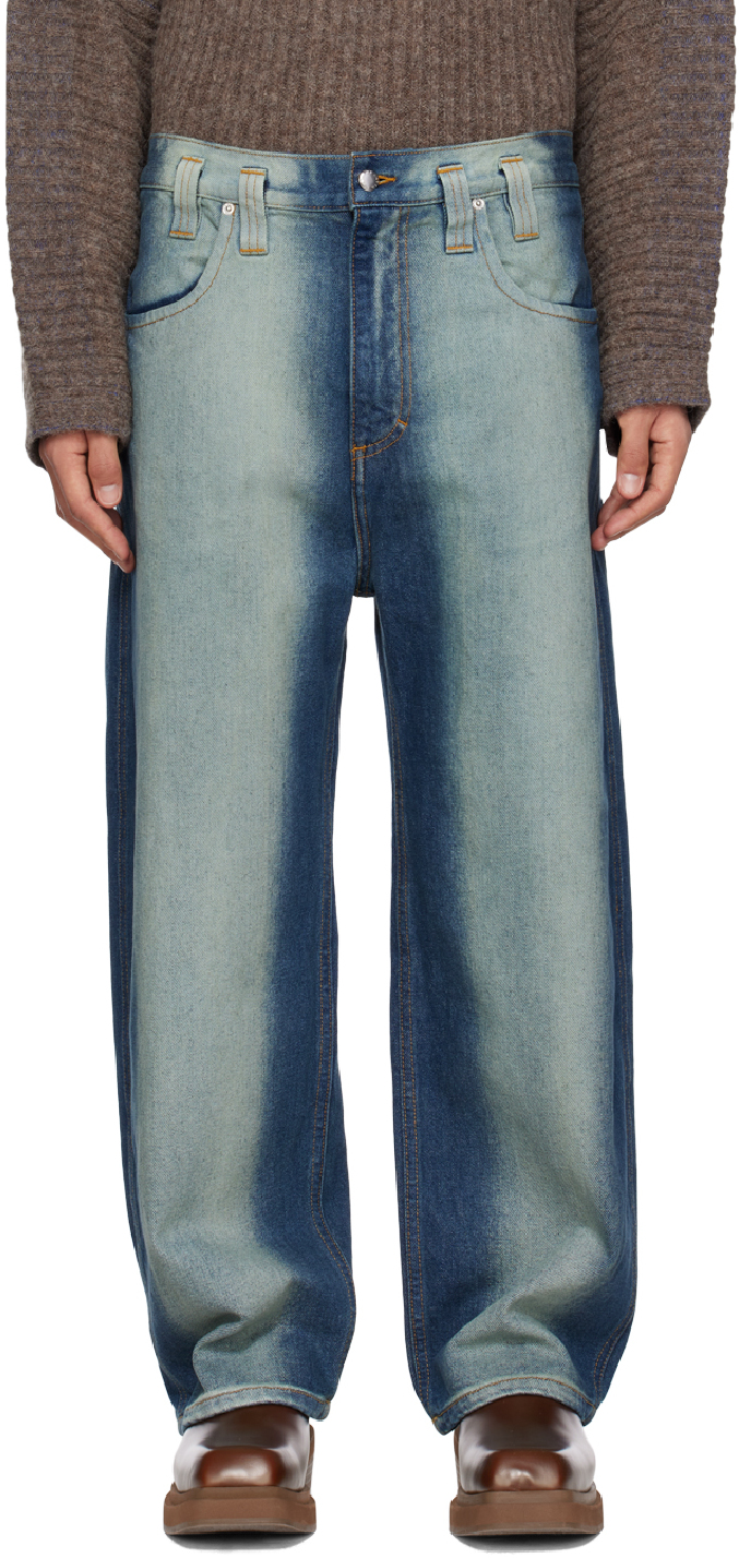 Eckhaus Latta Blue Gradient Jeans