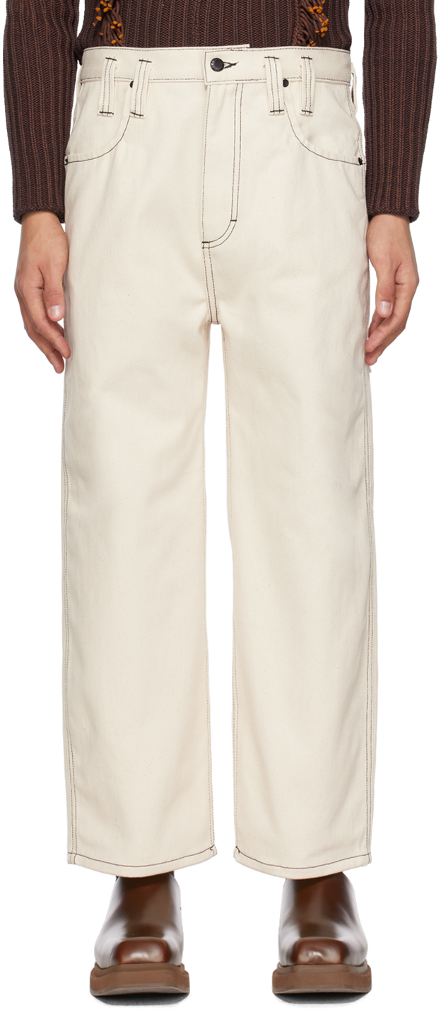 Eckhaus Latta Off-White Baggy Jeans