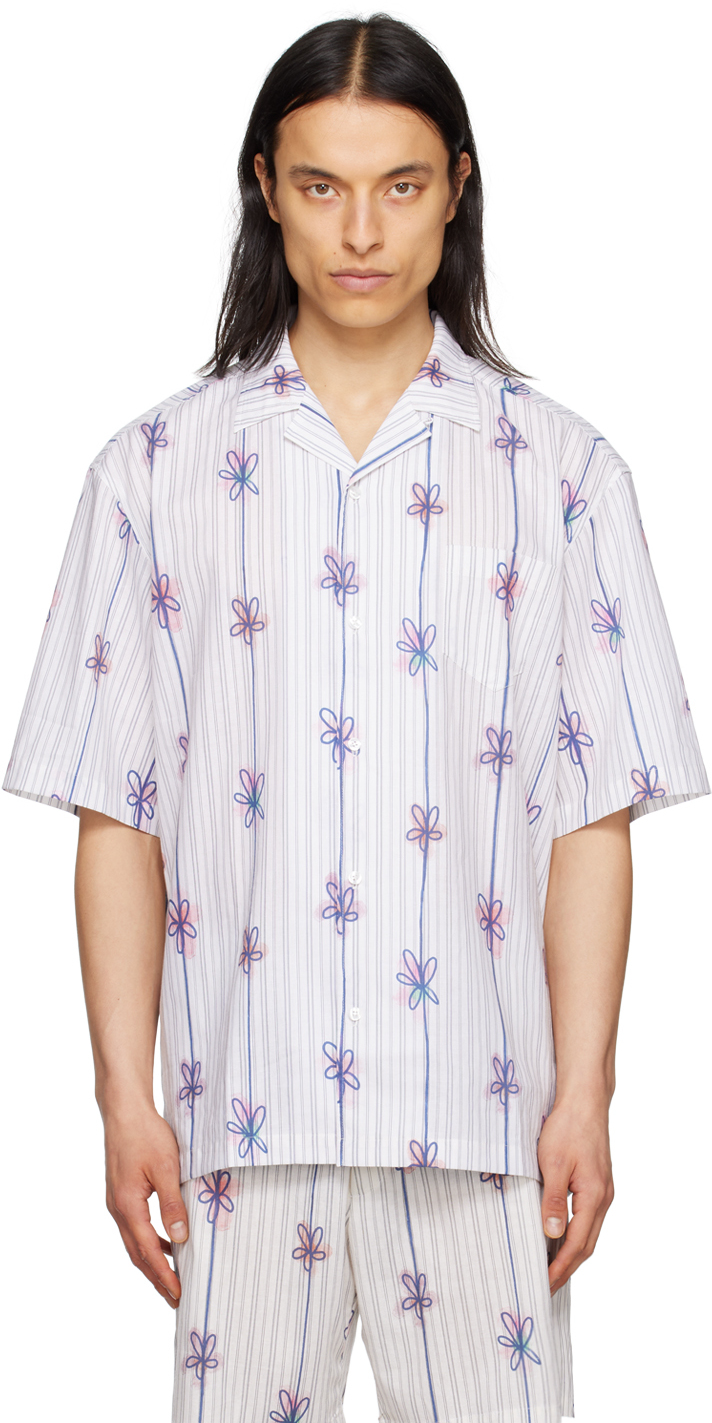 Egonlab Multicolor Wonderland Summer Shirt In Coquelicot Print