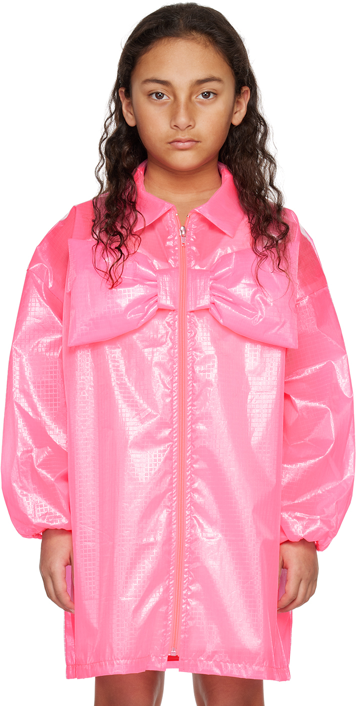 Crlnbsmns Kids Pink Zip-up Jacket In 3007 Neon Pink