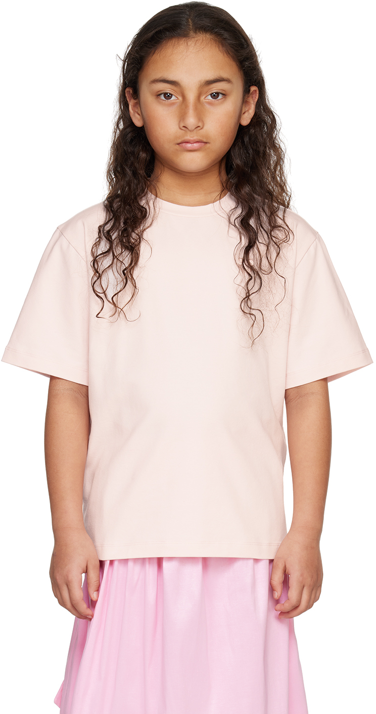 Crlnbsmns Kids Pink Embroidered T-shirt In 3000 Pink