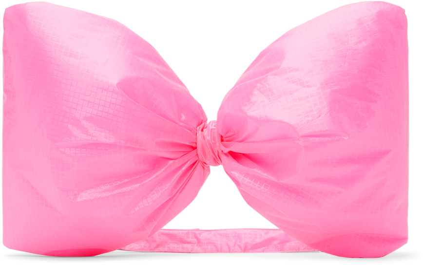 Crlnbsmns Kids Pink Glossy Neon Bag In 3007 Neon Pink
